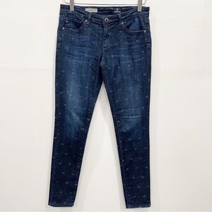 AG Adriano Goldschmied The Legging Ankle Jeans Super Skinny Ankle Heart Print 27